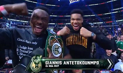 Ο Αντετοκούνμπο πήγε σε αγώνα WWE και ο εκφωνητής τον παρακαλούσε να πάει στους Νικς!