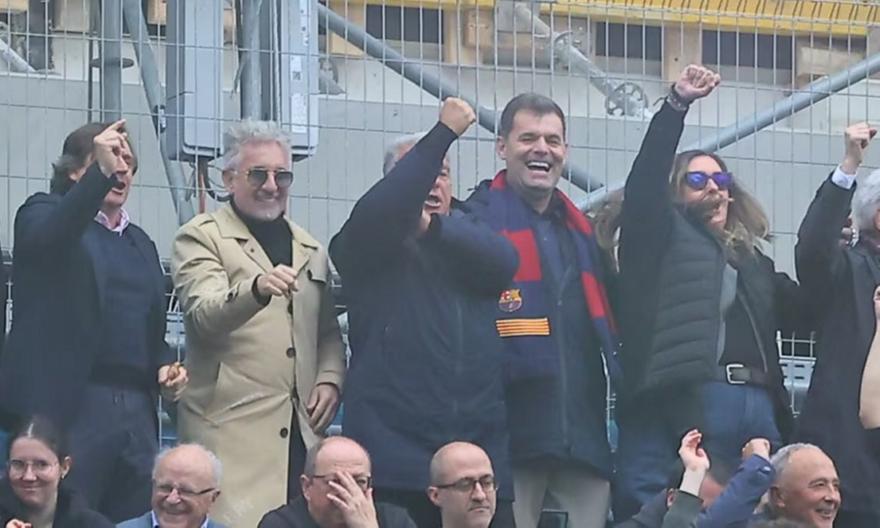 Ο Λαπόρτα έκανε χειρονομίες και χοροπηδούσε σαν οπαδός στο Μπαρτσελόνα-Βιγιαρεάλ