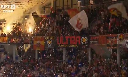 Χαλασμός στην Ποντγκόριτσα με την έναρξη του ματς της Εθνικής Ελλάδας