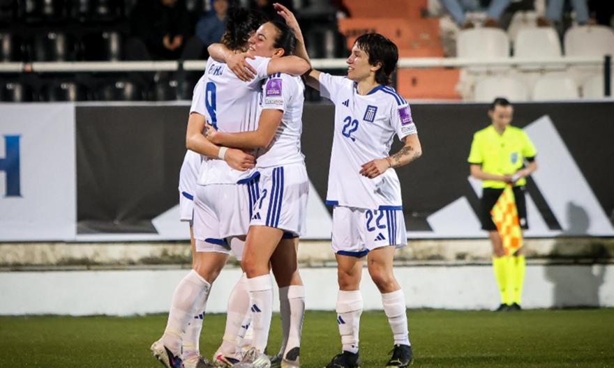 Εντυπωσιακή πρεμιέρα με τριάρα στα προκριματικά του Μουντιάλ για την Εθνική Γυναικών!