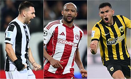 Και τώρα… οι τρεις τους: Στα ίσα ΠΑΟΚ, Ολυμπιακός και ΑΕΚ, χαμός για τον τίτλο