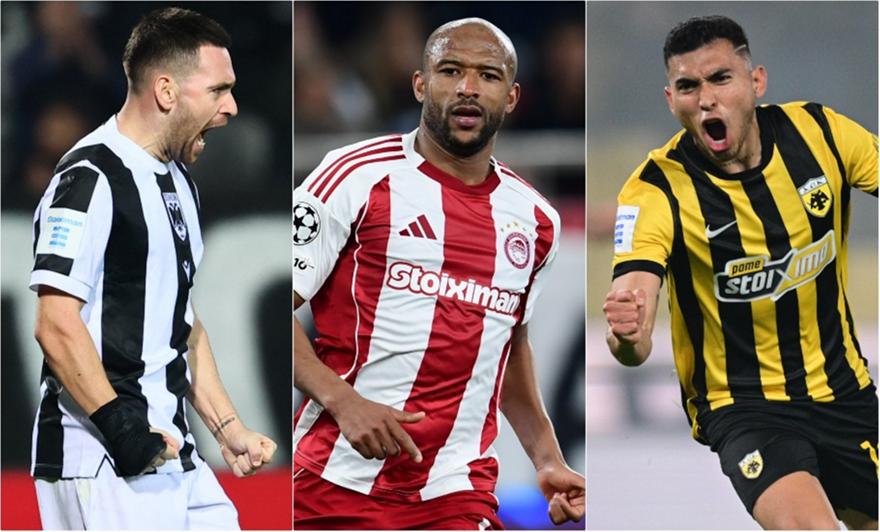 Βαθμολογία Super League: Στα ίσα ΠΑΟΚ, Ολυμπιακός και ΑΕΚ, χαμός για τον τίτλο