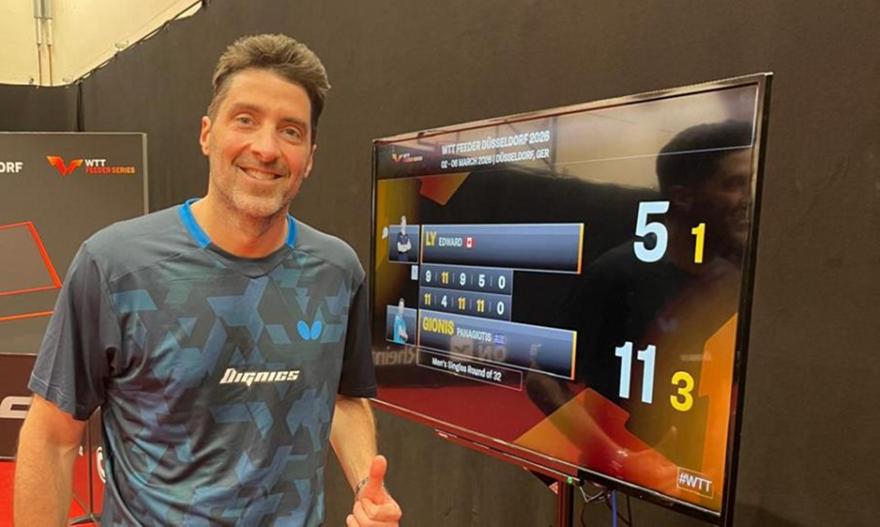 Στη 16άδα του γερμανικού WTT Feeder πινγκ πονγκ o Γκιώνης