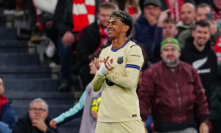 Λαμίν Γιαμάλ... απόλαυση και διπλό τίτλου για την Μπαρτσελόνα στο Μπιλμπάο!