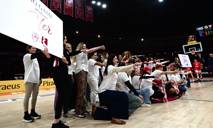 Ολυμπιακός: Μήνυμα για την Παγκόσμια Ημέρα της Γυναίκας στο ΣΕΦ