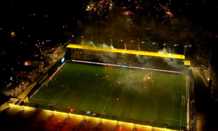 Φαντασμαγορικό σόου με πυροτεχνήματα και drones για τα 100 χρόνια του Παναιτωλικού