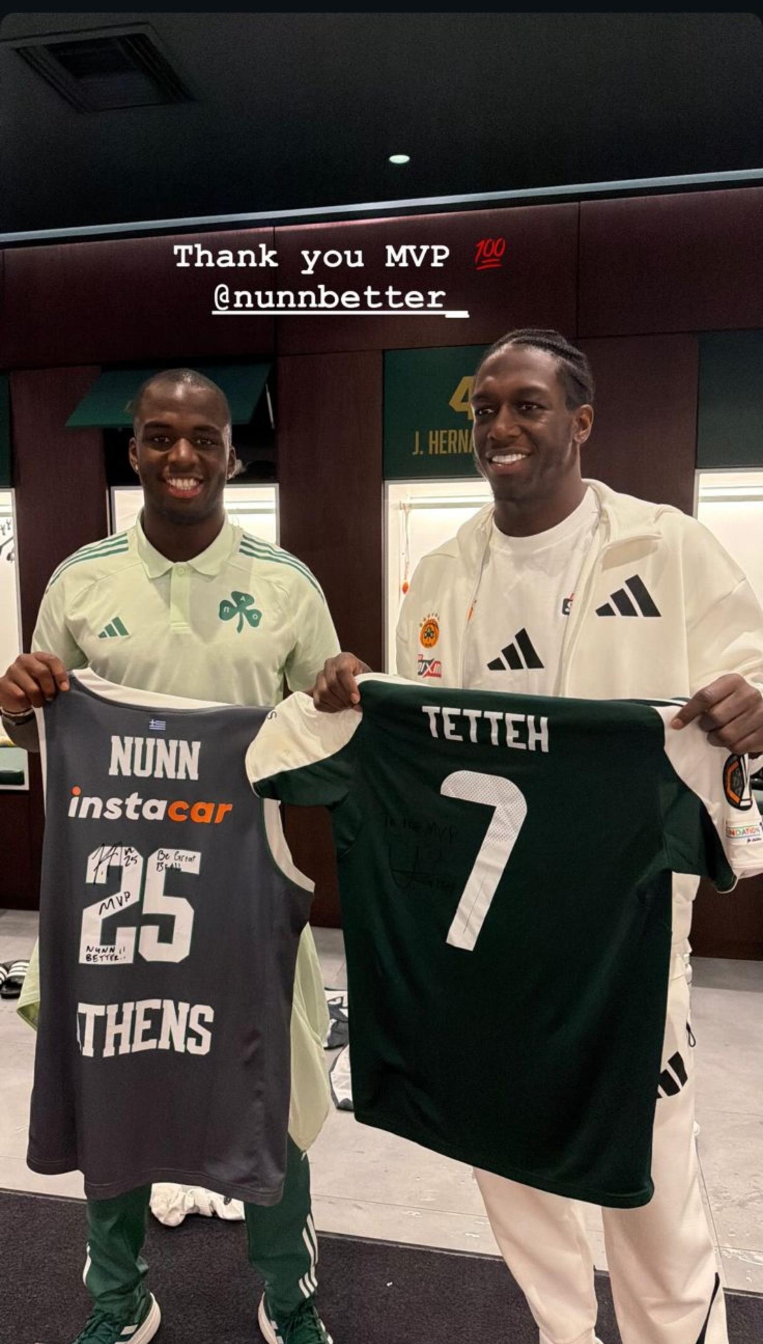 Τετέι: «Μου αρέσει πάρα πολύ η ομάδα του Παναθηναϊκού στο μπάσκετ και την παρακολουθώ»