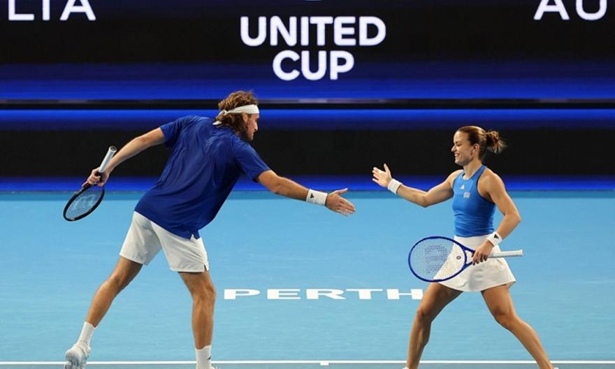 Στα ημιτελικά του μικτού διπλού στο Indian Wells Τσιτσιπάς και Σάκκαρη