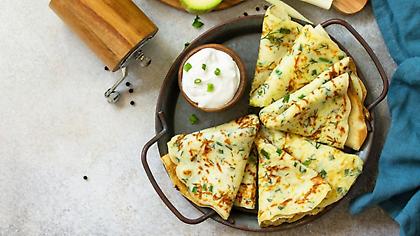 Αλμυρές κρέπες με κολοκύθι