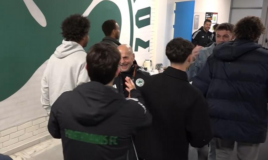 Οι πανηγυρισμοί στο γκολ και οι αγκαλιές όλων με τον Ταμπόρδα - Η παρακάμερα της νίκης με τη Μπέτις