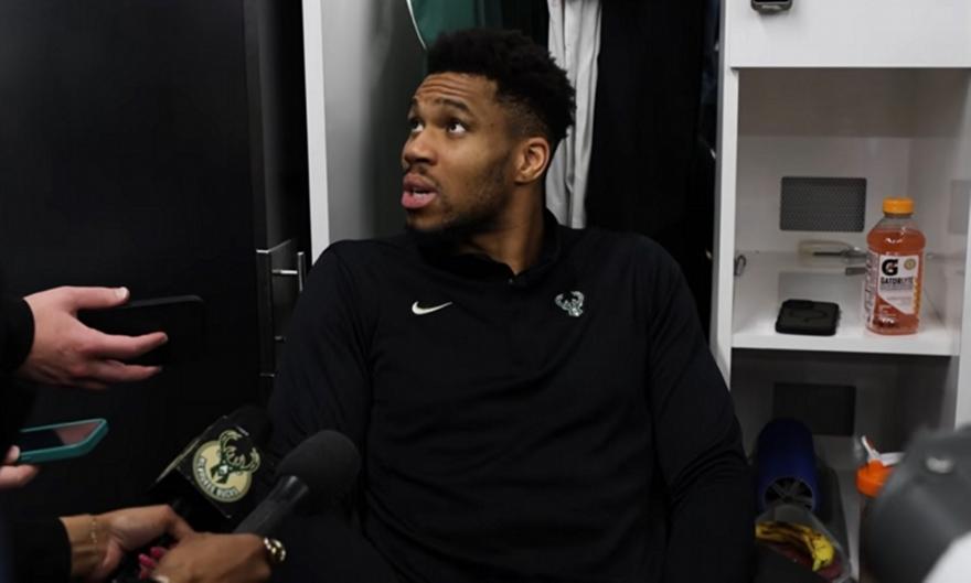 Καθησυχαστικός ο Αντετοκούνμπο για τον τραυματισμό του στο γόνατο: «Δεν με ενοχλεί ιδιαίτερα»