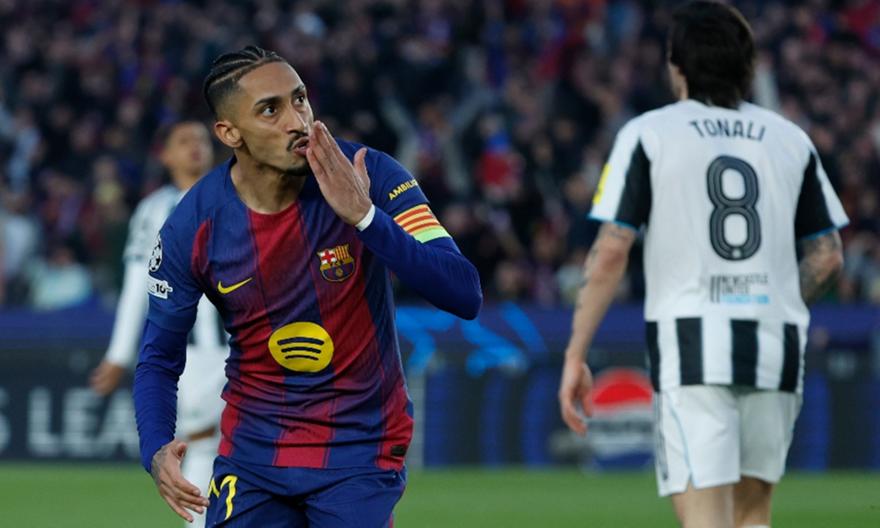 Ο Ραφίνια άνοιξε το σκορ, άμεση απάντηση από Ελάνγκα και φωτιά από νωρίς στο Μπαρτσελόνα-Νιουκάστλ!