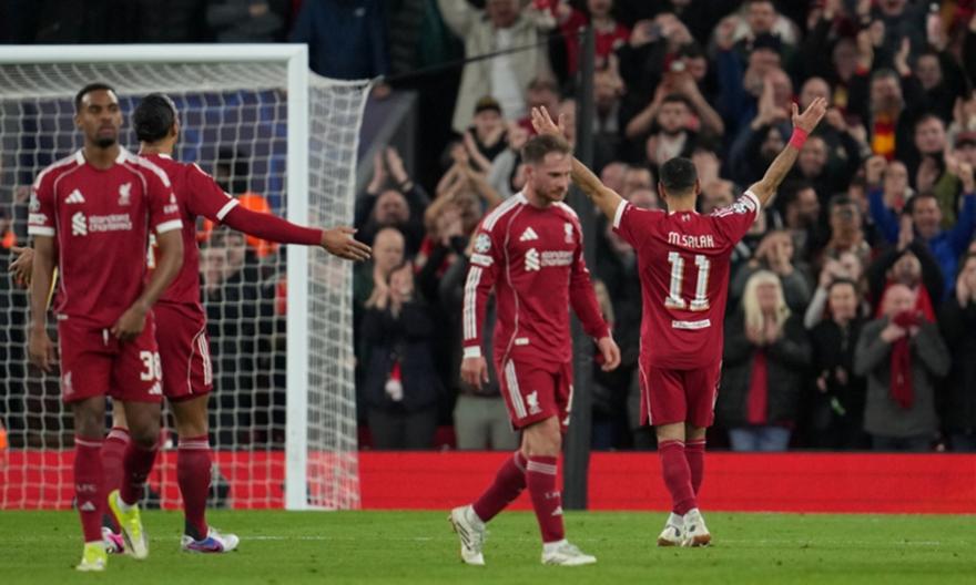 Ζωγραφιά Σαλάχ για το 4-0 και… θρίαμβος πρόκρισης για τη Λίβερπουλ!