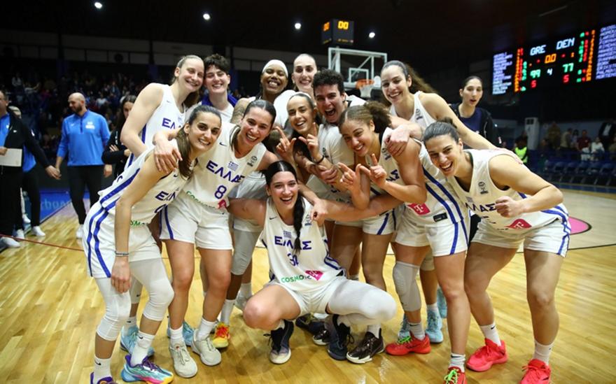 Πτώση μιας θέσης στην παγκόσμια κατάταξη για την Εθνική μπάσκετ Γυναικών