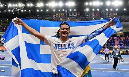 Πρώτος Έλληνας με τρία μετάλλια σε Παγκόσμιο κλειστού ο Καραλής!