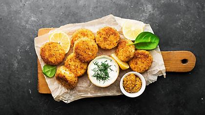 Κεφτεδάκια μπακαλιάρου πανέ