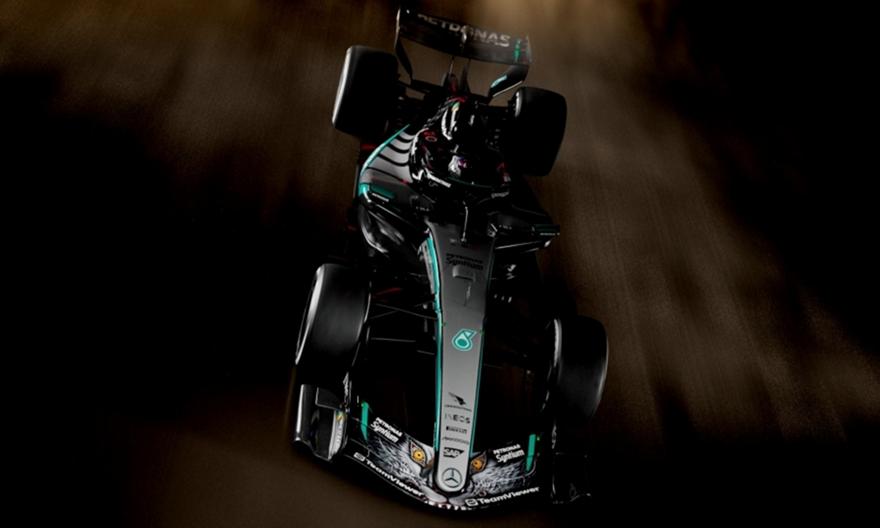 Το εντυπωσιακό εικαστικό στην εμπρός αεροτομή της Mercedes για τον αγώνα της Σουζούκα