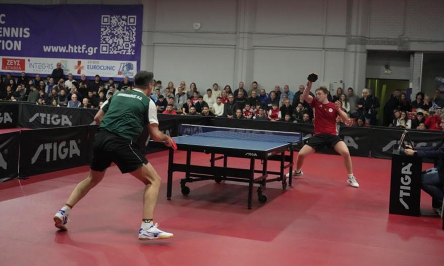 Φινάλε στην κανονική διάρκεια της Α1 πινγκ πονγκ με Παναθηναϊκό–Ολυμπιακό στους άνδρες και Παναθηναϊκό-ΑΕΚ στις γυναίκες