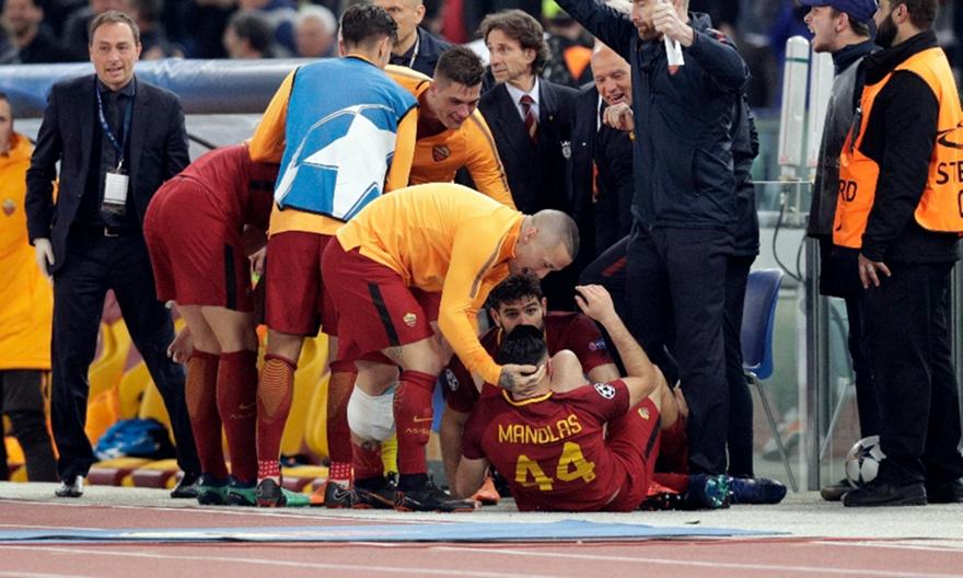 «Manolas in Rome»: Η UEFA θυμήθηκε το ιστορικό γκολ του Μανωλά κόντρα στην Μπαρτσελόνα