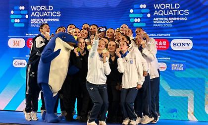 «Χάλκινη» η Εθνική καλλιτχνικής κολύμβησης στο Παρίσι