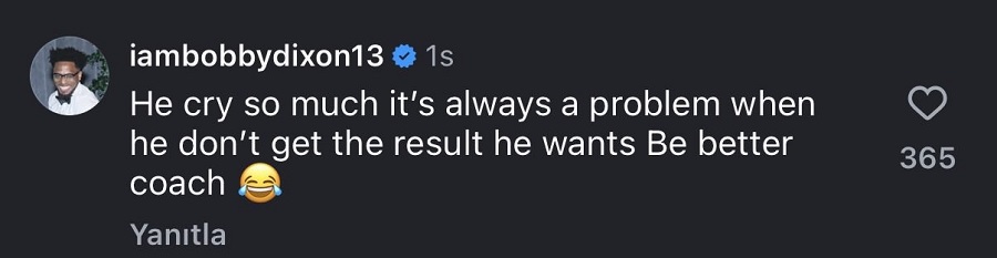 Κράξιμο Μπόμπι Ντίξον στον Αταμάν: «Κλαίει πολύ, να γίνει καλύτερος προπονητής»