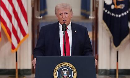 Τραμπ: Βρισκόμαστε στα πρόθυρα του τερματισμού της δυσοίωνης απειλής του Ιράν για την Αμερική και τον κόσμο