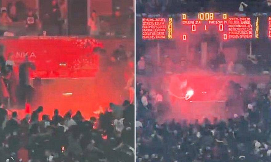 Επεισόδια μεταξύ οπαδών και αστυνομίας στην «Beogradska Arena» πριν από το μεγάλο ντέρμπι του Βελιγραδίου