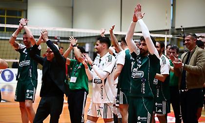 Το «πράσινο» πάρτι στο Μετς μετά την πρόκριση του Παναθηναϊκού στους τελικούς