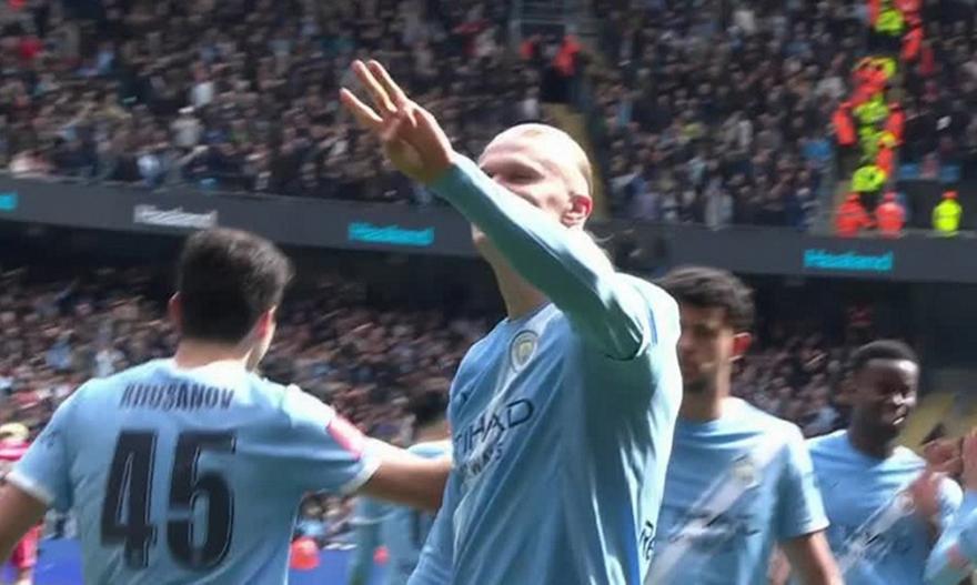 Το πάρτι του Χάαλαντ κόντρα στη Λίβερπουλ: Χατ-τρικ από τον Νορβηγό που υπογράφει την πρόκριση