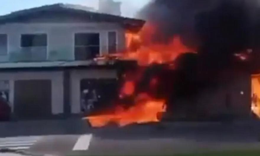 Τέσσερις νεκροί εξαιτίας συντριβής ιδιωτικού αεροσκάφους σε εστιατόριο στη Βραζιλία