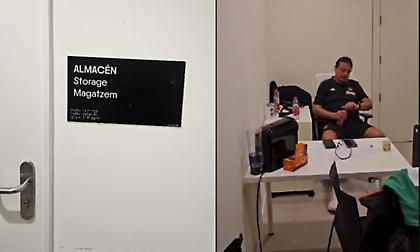 Τα θλιβερά αποδυτήρια του σταφ στη Roig Arena που θυμίζουν αποθήκη - Αταμάν: «Ασεβές για τους προπονητές»!