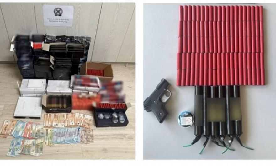 Σαλαμίνα: Κατασχέθηκαν πάνω από 2.000 κροτίδες και φωτοβολίδες – Πέντε συλλήψεις