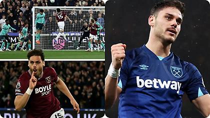 Ο Μαυροπάνος που λατρεύουν στη Γουέστ Χαμ, άνοιξε βιβλίο… 19 χρόνων για την Ελλάδα στην Premier League!