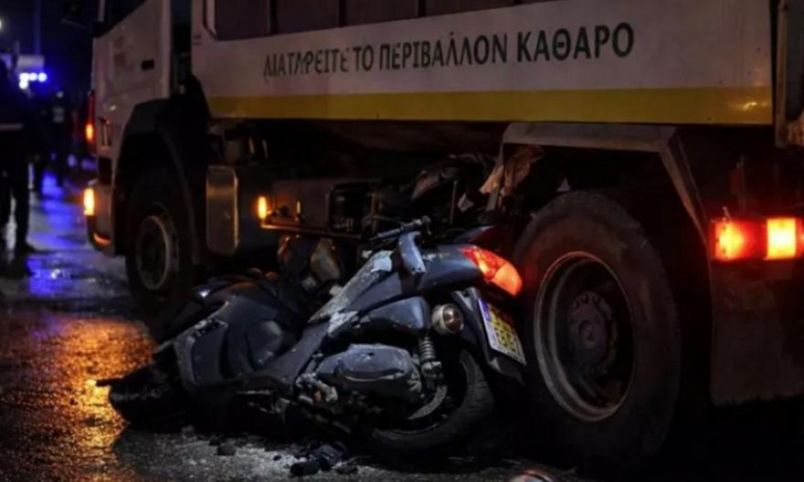 Σοκ στη Μυτιλήνη: Νεκρός οδηγός μηχανής – Καρφώθηκε σε απορριμματοφόρο