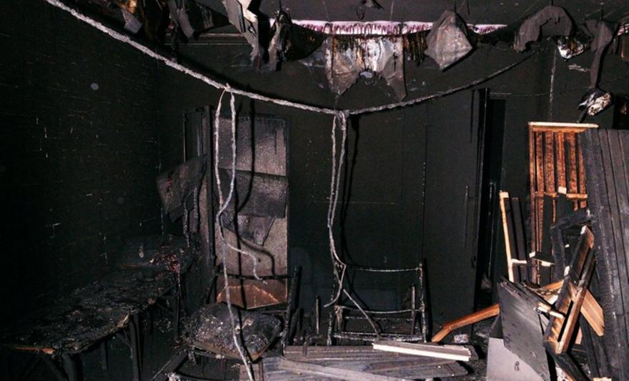 Στάχτη τα αποδυτήρια του γηπέδου της Βασιλείας - Δείτε φωτογραφίες