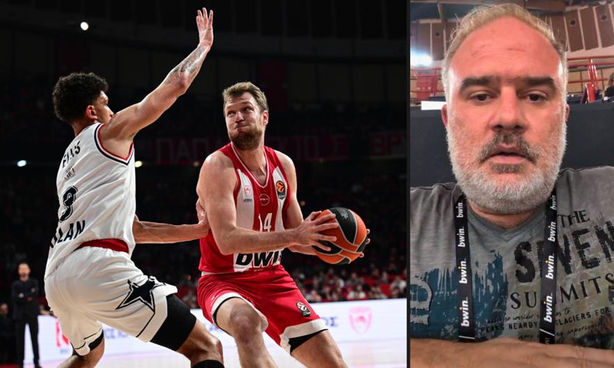 «Μιλουτίνοφ κυρίαρχος, Ολυμπιακός έτοιμος για τα Playoffs»: Το σχόλιο Ζέρβα από το ΣΕΦ μετά τη νίκη και την πρωτιά