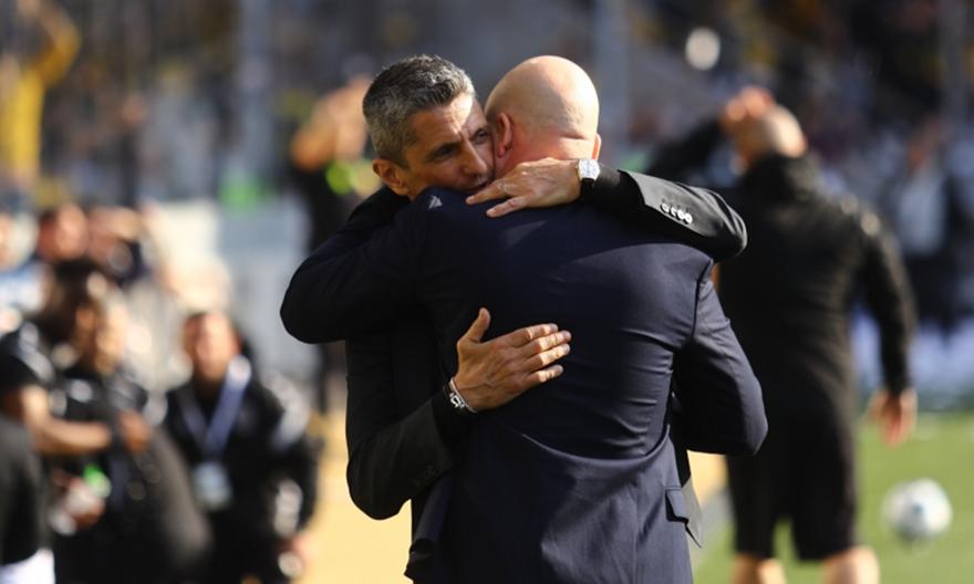 Ο θερμός εναγκαλισμός Νίκολιτς-Λουτσέσκου πριν τη σέντρα στο ντέρμπι «δικεφάλων»