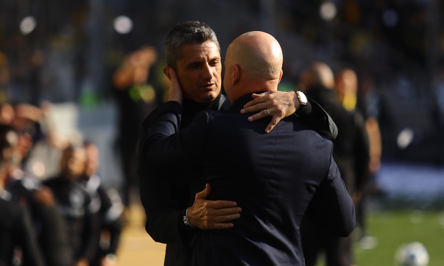 ΑΕΚ-ΠΑΟΚ: Ο θερμός εναγκαλισμός Νίκολιτς-Λουτσέσκου