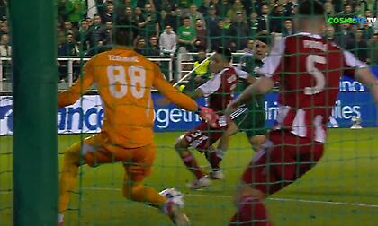 Μεγάλη ευκαιρία με τον Ταμπόρδα στο 2' ο Παναθηναϊκός, έσωσε τον Ολυμπιακό ο Τζολάκης