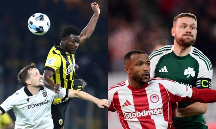 ΑΕΚ-ΠΑΟΚ και Παναθηναϊκός-Ολυμπιακός: Τα κρίσιμα ματς που θα κρίνουν πολλά