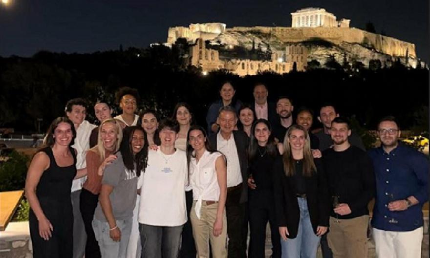 Παρέθεσε δείπνο στην ομάδα μπάσκετ γυναικών του Παναθηναϊκού ο Δημήτρης Βρανόπουλος