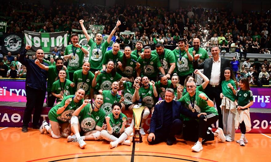 «Σκούπισαν» τον ΖΑΟΝ και σήκωσαν την 27η κούπα τα φίνα κορίτσια του Παναθηναϊκού!