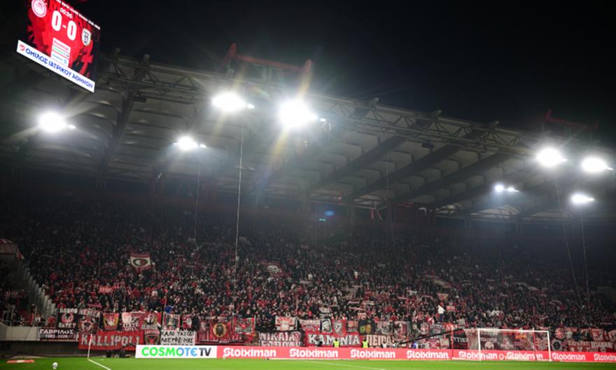 Ολυμπιακός: Από Δευτέρα 27/4 διαθέσιμα τα εισιτήρια για ΠΑΟΚ, από Τετάρτη 29/4 για το ντέρμπι με Παναθηναϊκό