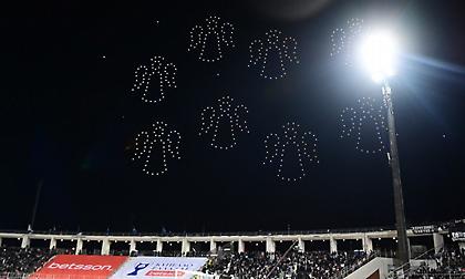 Συγκινητικό drone show στο ημίχρονο του τελικού με Θεσσαλονίκη, Κρήτη και οκτώ αγγέλους