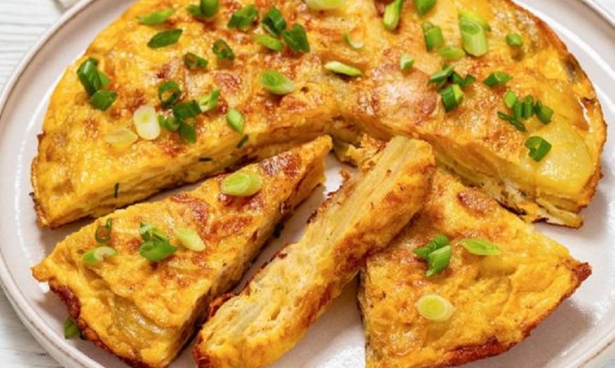 Ισπανική ομελέτα με πατάτες φούρνου