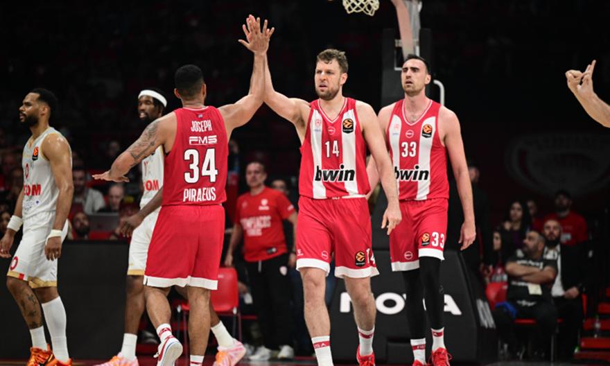 Τα highlights από την εντυπωσιακή νίκη του Ολυμπιακού στο Game 1 με τη Μονακό