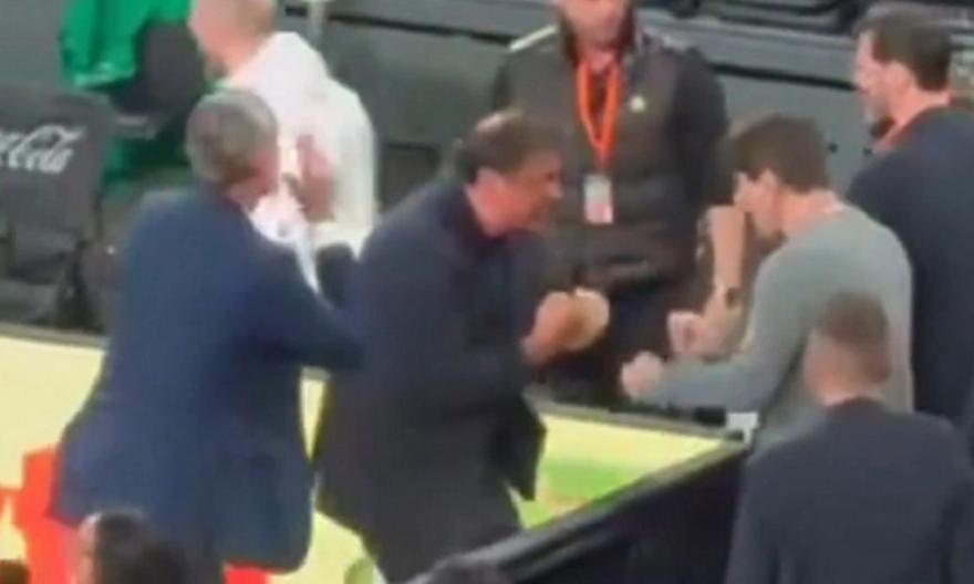 Ξέσπασμα χαράς Αταμάν-Γιαννακόπουλου μετά το ηρωικό break του Παναθηναϊκού στη Βαλένθια