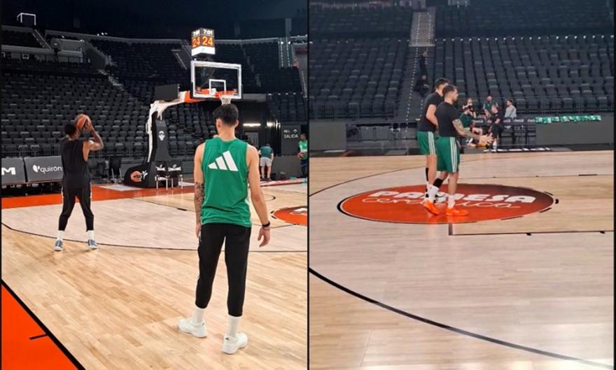 Ο bwinΣΠΟΡ FM στην προπόνηση του Παναθηναϊκού ενόψει Game 2 με τη Βαλένθια