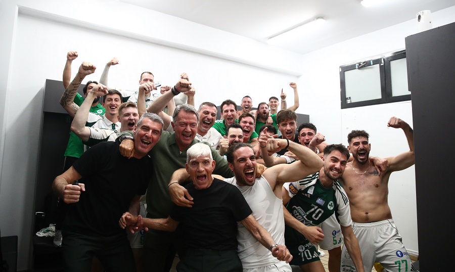 Παναθηναϊκός: Πράσινο πάρτι στα αποδυτήρια  μετά το πρωτάθλημα στην Πυλαία!