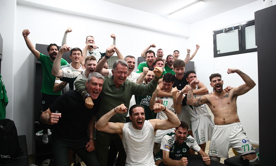 Παναθηναϊκός: Πράσινο πάρτι στα αποδυτήρια  μετά το πρωτάθλημα στην Πυλαία!